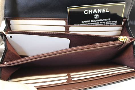 chanel wallet black|authentic Chanel lambskin wallet.